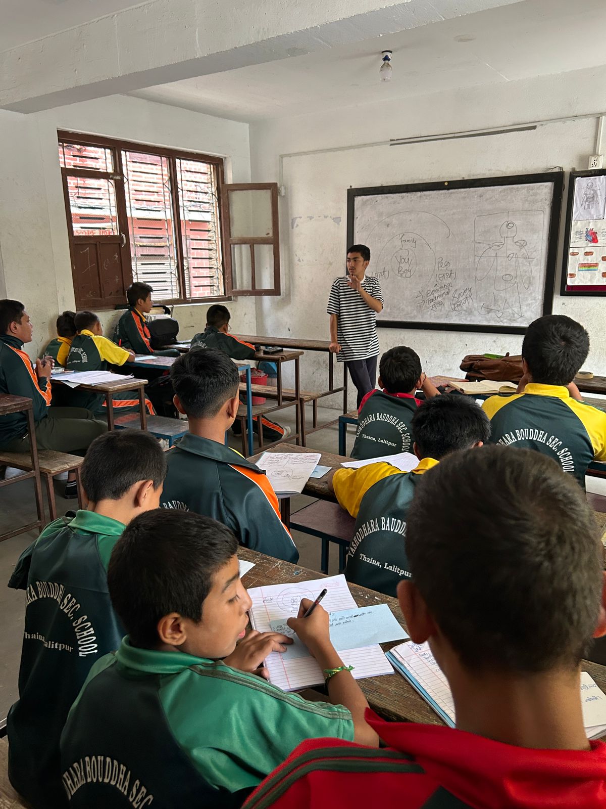 Hami DajuVai with the support from Lalitpur Metropolitan city ward no 6 implemented weMEN Club juniors project in Shree Yasodhara Bauddha Secondary School